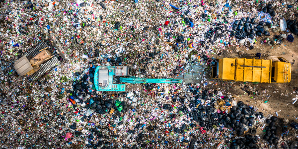 Food waste and landfill